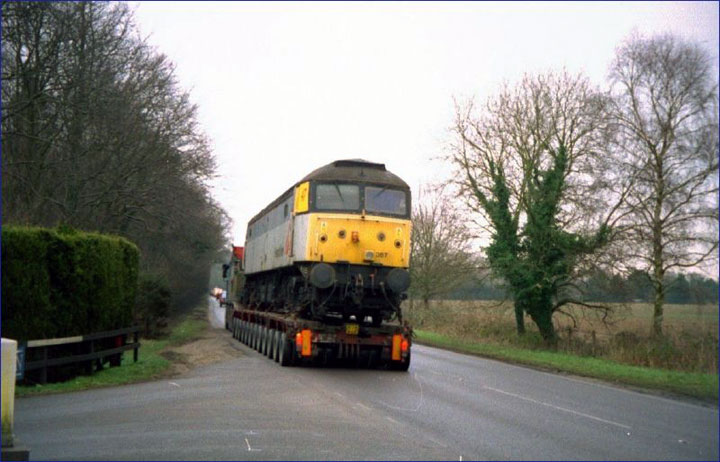 47367 heads through the Norfolk on the A148 on 07/02/03, Photo by Richard Levett