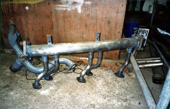 Preparation of water return pipes from 47367's cooling system, Photo by Andre Kent