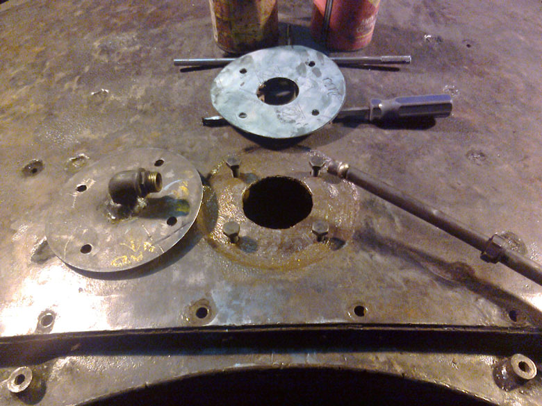 New flange made up and elbow welded in awaits fitting, Photo by Andre Kent