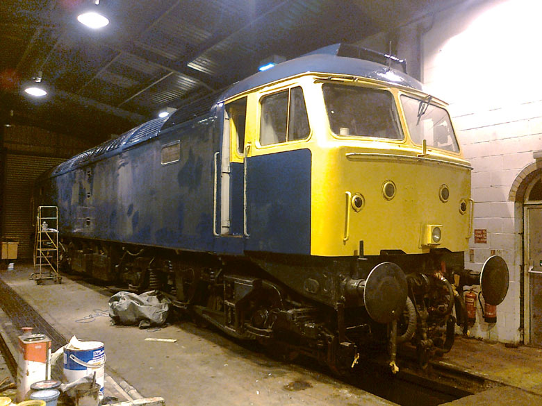 47367's roof now in BR Blue, Photo by Andre Kent