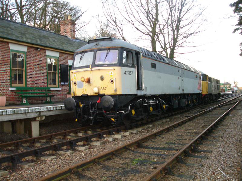 47367 at Holt after first test run up the 1/80 16/12/06, Photo by Andre Kent